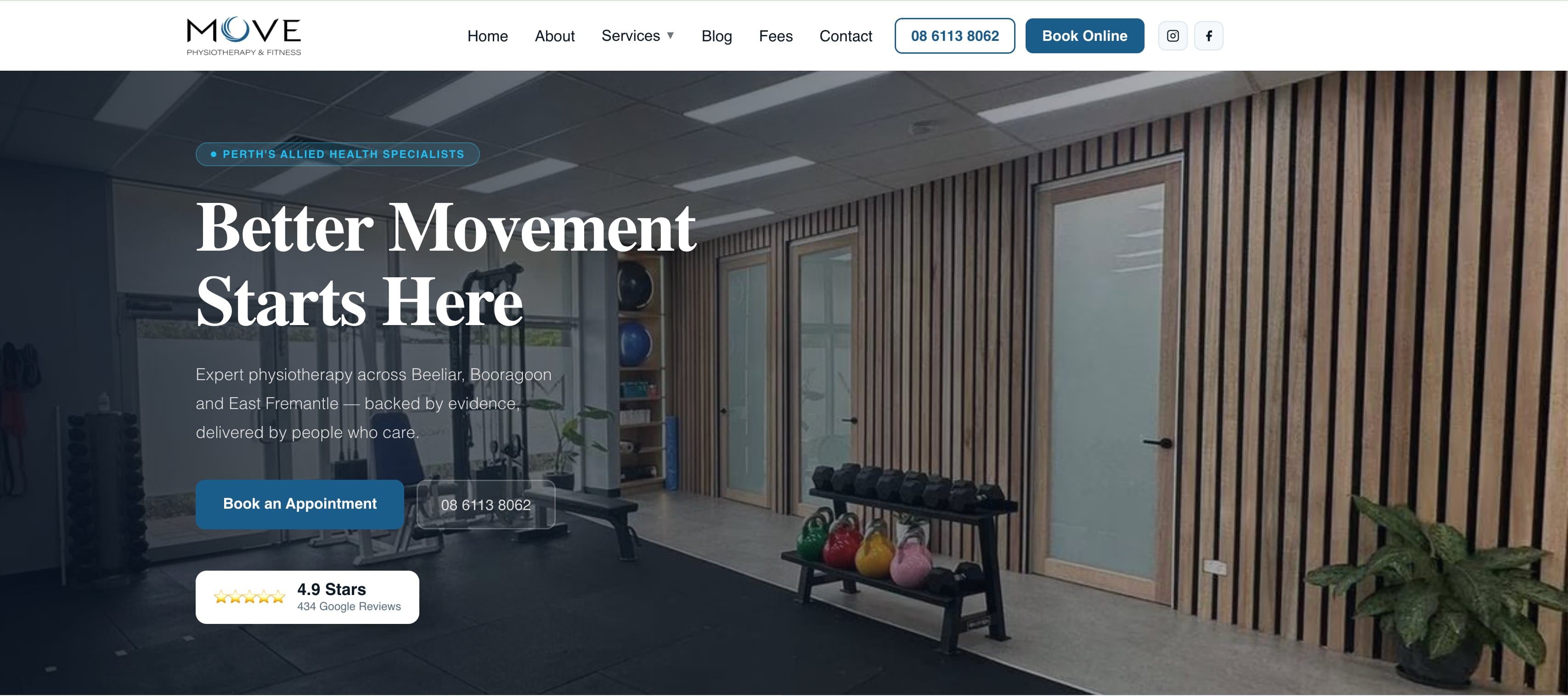 Move Physiotherapy Website