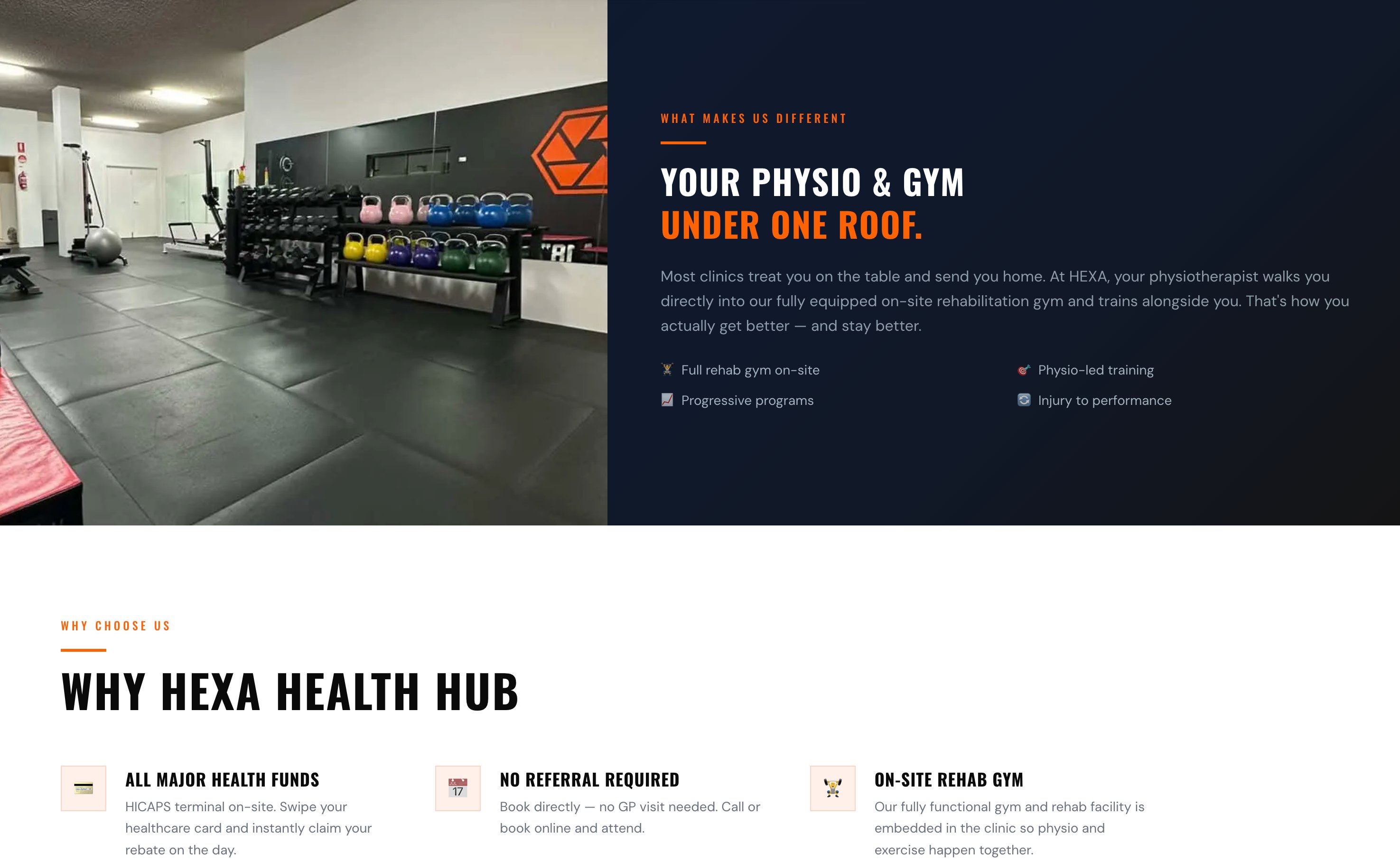 Hexa Health Hub interior section